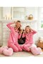Mother-Daughter Matching Pajama Set Heart Patterned Comfortable Home Wear Set Thermal Ultra Soft Fabric (Sold Separately) - 3