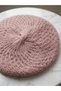 Women's Knitted Painter Hat Basket Weave Soft Textured French Beret Trend Style
