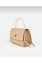 Women's Hand and Shoulder Bag with Thin Handle, Chain Strap and Lock Cover - 3