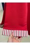 Mihrişah Collar and Sleeves Decorated Tie-Up Sweatshirt-Eu3521 Red - 5