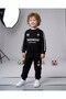 Boys' Winter 3-Strand Ribbed Double Layer Sweatshirt and Bottom Sweatpants Set for Ages 6-7-8-9-10-11-12-13-14