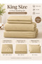 Bedsheet Set, Lime Green Pinstripe Pattern, 100% Cotton, 125 GSM - 2