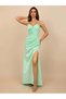 Rochie maxi, turcoaz - 2