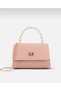 Women's Hand and Shoulder Bag with Thin Handle, Chain Strap and Lock Cover