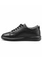Genuine Leather Black Men's Fur Casual Shoes – Orthopedic, Ultra Comfortable, Non-Slip Sole, Daily Sneaker - 4