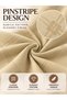 Bedsheet Set, Lime Green Pinstripe Pattern, 100% Cotton, 125 GSM - 3