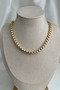 Gold Color Thick Geometric Chain Necklace (40cm) - 3
