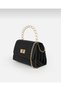 Women's Hand and Shoulder Bag with Thin Handle, Chain Strap and Lock Cover - 2