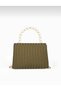 Women's Hand and Shoulder Bag with Thin Handle, Chain Strap and Lock Cover - 4