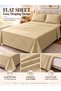 Bedsheet Set, Lime Green Pinstripe Pattern, 100% Cotton, 125 GSM - 3