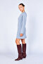 Padded Crew Neck Long Sleeve Mini Dress |   Mkw2811496-1 - 4