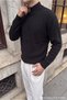 Kayes Corduroy Stand Collar Zippered Regular Fit Men's Knitwear Cardigan - 7