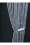 Gray Ivy Leaf Ornament Gift 2 Wings Tulle Background Curtain - 8