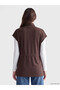 Two Mt Shop Quality Lcw Modest Brown Interlock Plain Women's Vest - 4