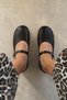 Clara Black Genuine Leather Ballerinas - 2