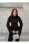 Women's Black Shiny Oysho Premium Set Frv0238 - 2