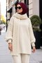 Knitted Sweater Set Cream Color Hm2960 - 2