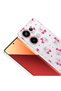 Redmi Note 13 Pro 4g Compatible Case with Camera Protection Patterned Clip Cover - Hearted Cherry - T42003 - 3