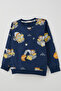 Boy's Tracksuit Set Little Operator Hardworking Construction Machinery 1-4 Years Old, Dark Blue - 6
