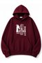 New City Printed Oversize Sweatshirt with Kangaroo Pocket