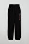 Boy's Tracksuit Set Color Blocked Hooded Zipper Jacket 5-9 Years Old, Black - 3