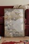 Golden Patterned Clouds Poster – Brown Framed Artwork No:180104 - 4