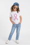 Hope Ribbon Cancer Awareness Kids T-Shirt – 100% Cotton Unisex - 3