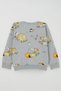 Boy's Tracksuit Set Little Operator Hardworking Work Machines 1-4 Years Old, Gray Melange - 4