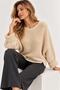 Oversize Soft Sweater with Foldable Sleeves - 3