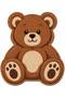 Eta Teddy Bear Pattern Modern Woven Base Decorative Carpet Eta4367 - 3