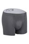 Men's Anthracite Printed Spandex High Stretch Fabric Seamless Smooth Lightweight and Soft Boxer - 6