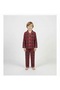 Front Buttoned Plaid Pattern Pajama Set - 3