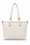 Women's Shoulder Bag Crossbody Strap Premium Soft Textured Raven Large Volume 4 Compartments 40X27X10 cm - 4
