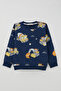 Boy's Tracksuit Set Little Operator Hardworking Construction Machinery 1-4 Years Old, Dark Blue - 2