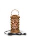 Kare Fener Wooden Salt Lamp with Antique Pattern (Himalaya)