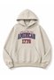 Land of Print Detailed Hooded 2 Thread Sweatshirt