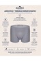 Men's Anthracite Spandex High Stretch Fabric Seamless Smooth Lightweight and Soft Boxer - 2