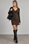 Collar Lace Detailed Buttoned Mini Dress |   Mkw2811498-1 - 3