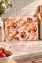 Glass Cutting Board with Pink Checkerboard Pattern, Croissant & Coffee Themed - Glass Cutting Board |   20cm X 30cm - 2