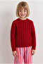 Red Hair Knit Model Modern Crew Neck Unisex Baby Kids Knitwear Sweater 20268002 - 5