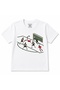 Flying Strike Football Action Graphic Kids T-Shirt