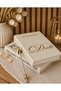Set of 2 Decorative Book Boxes – Designed by Dali & Picasso, Openable Storage Box, Cream Home Decor - 3