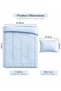 Cotton Ease Single Comforter Set with Pillow Cover- 140×200 cm – Blue Haze I 100% Premium Cotton I 250 Thread Count - 6