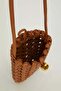 Buckle Knitted Model Shoulder Bag Khaki - 3