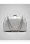 Women's Silver Plated Evening Dress Bag - Wedding Engagement Henna Graduation and Special Occasion Evening Bag - 2