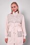 Sequin Pocket Detailed Double Suit Beige - 2