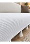 100% Cotton Knitted Tassel Sofa Cover 100X230 cm Shawl Model Sofa Shawl White - 4