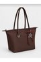 Tare Women's Daily Shopper Bag with Zipper and Charm Detail - 2