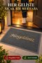 Gray 40X60 cm Welcome Written Door Mat Curly Textured Gold Written Decorative Home Mat - 4