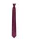 Navy Blue Striped Dark Red Silk Tie – 7.5 cm Wide - 6